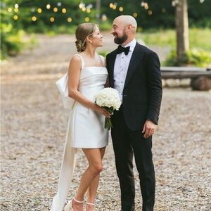 Prea James Winona Mini Wedding Dress - size 2 - like new